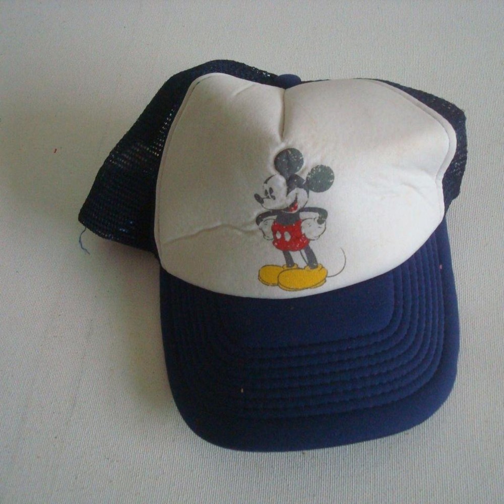 MICKEY MOUSE SNAPBACK 90S TRUCKER‎ VINTAGE 00 Y2K HAT CAP M5